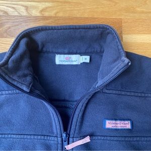 Vineyard Vines Navy Blue Pull Over 1/4 Zip Shep Shirt Size Medium